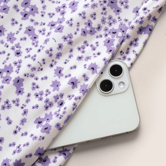 NWT Ditsy Floral Elastic Waist Knot Drawstring Dress - Picture 6 of 10